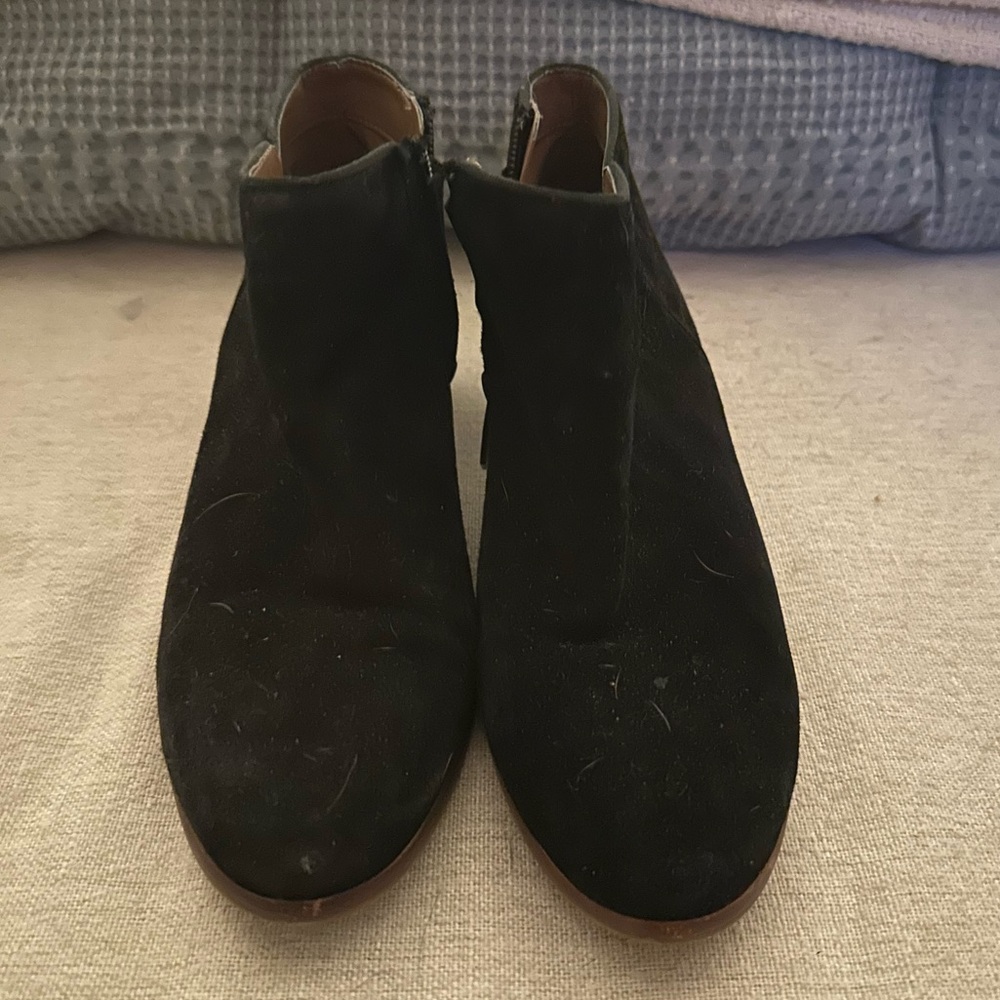 Black suede ankle boot
